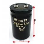 capacitor 22000uF 63VDC 105C